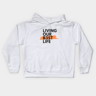 Living Our Best Throuple Life Kids Hoodie